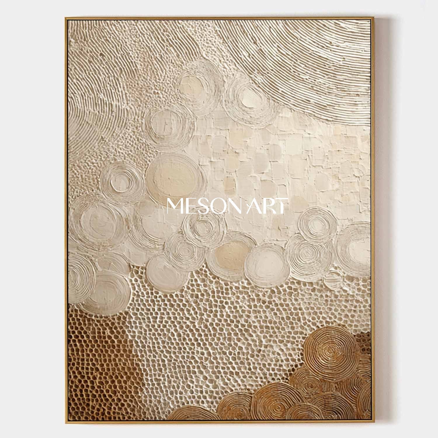 Neutral Beige Boho Canvas – Minimal Wall Art for Relaxing Spaces