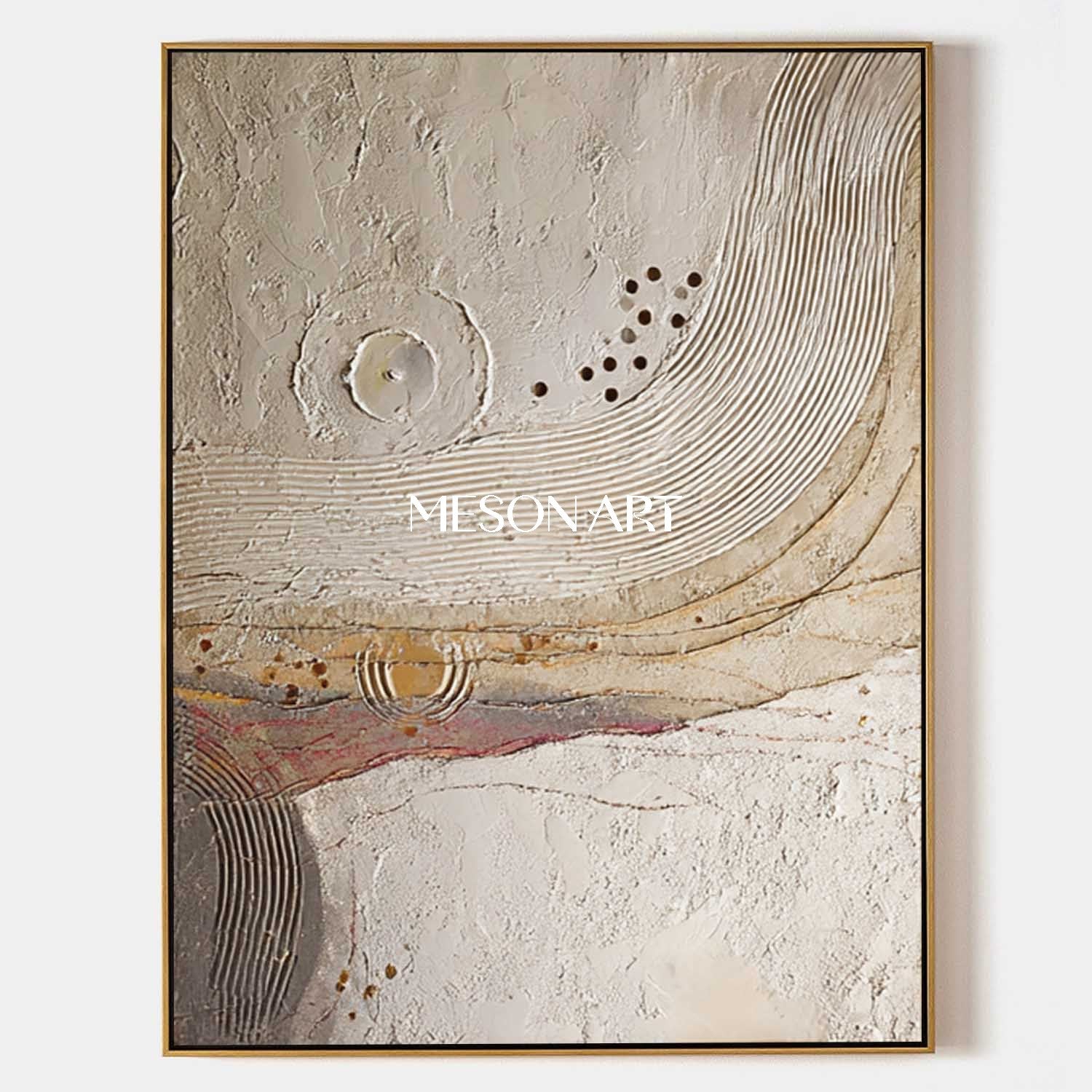 Handmade Boho Painting – Unique and Colorful Art for Your Living Room Wall