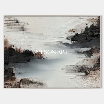 Oversized Wabi-Sabi Textured Oil Painting Abstract Wall Art On Sale