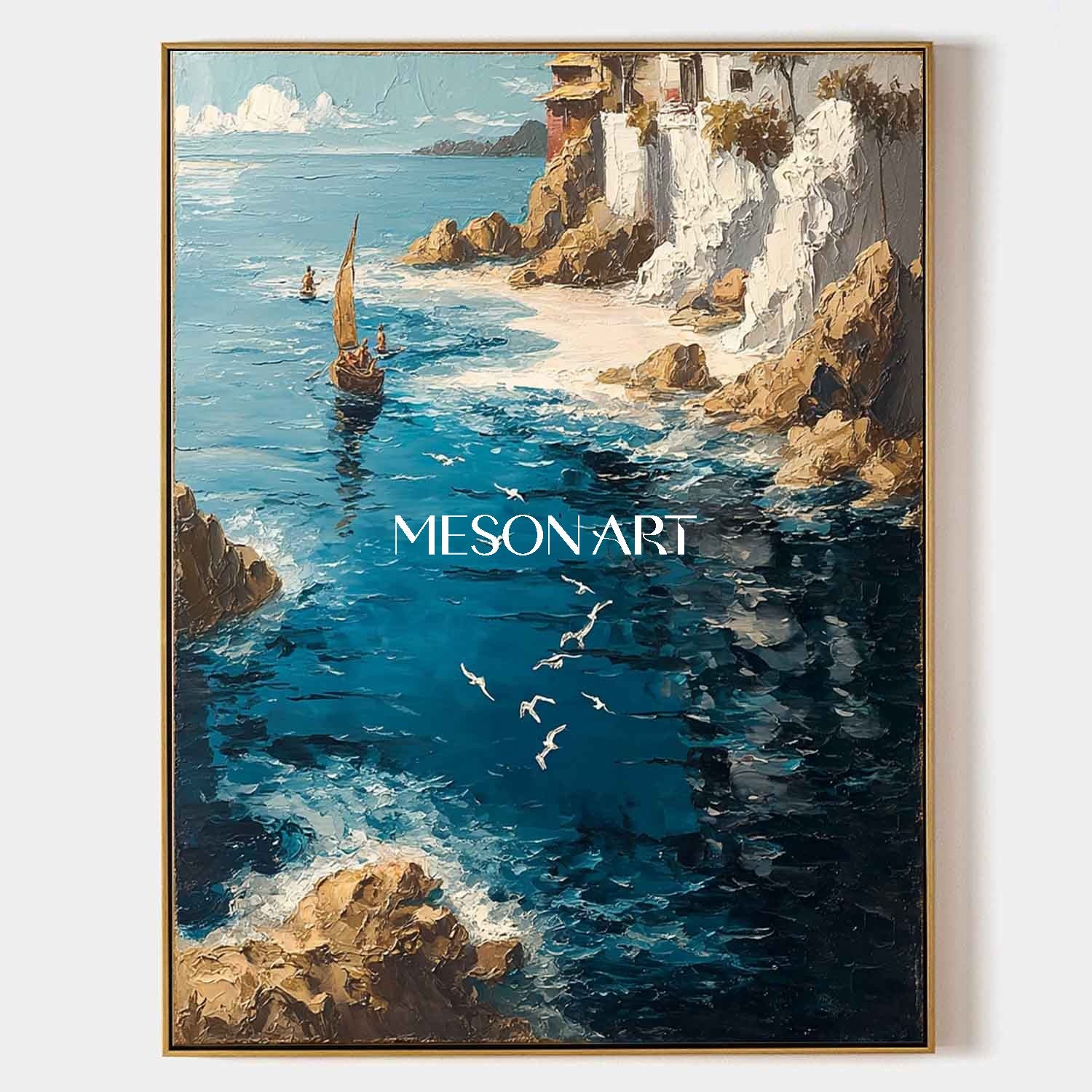 Coastal Wall Art For Living Room Premium Beach Wall Art Coastal Landscape Art Calm Sea Wall Art