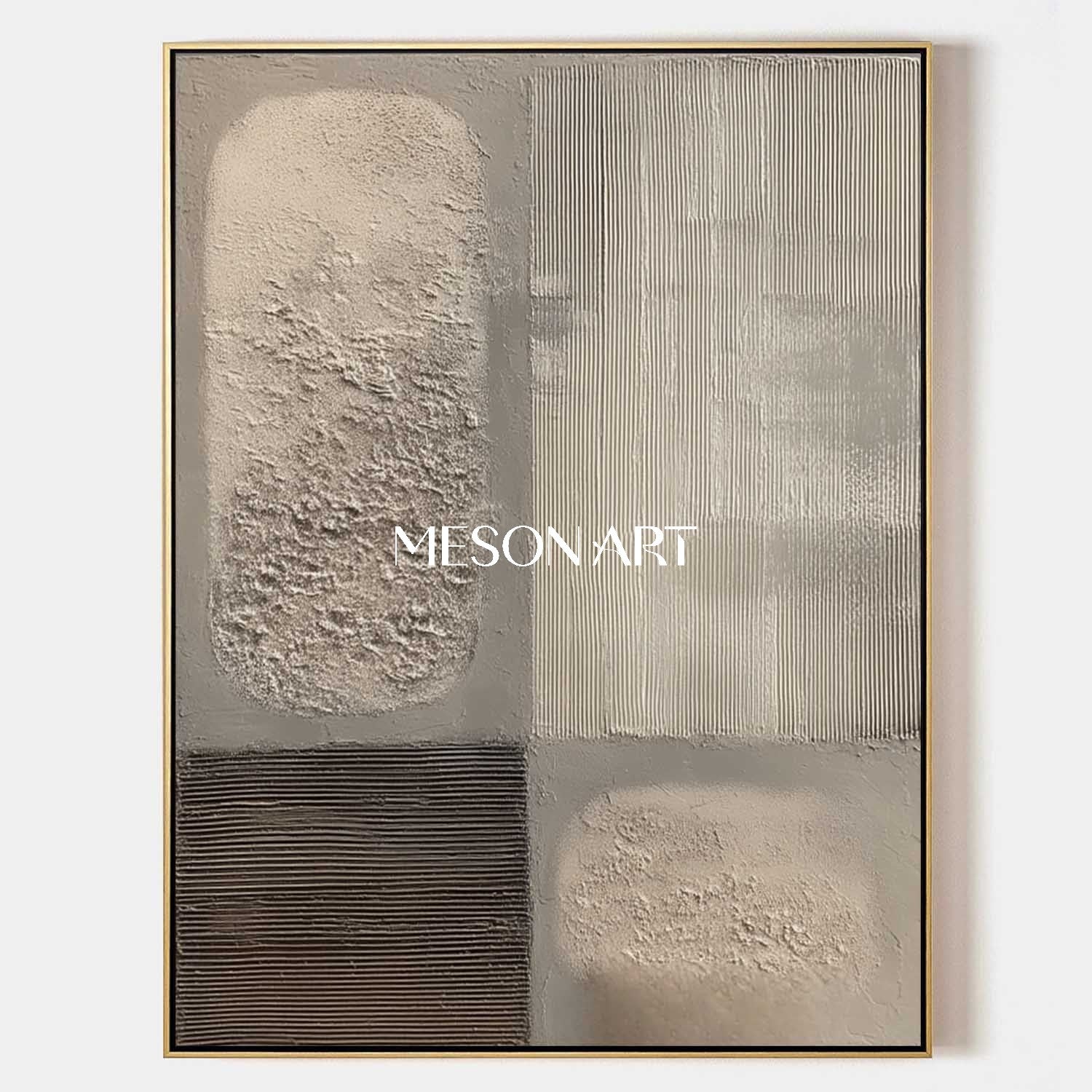 Original Wabi Sabi Minimalist Textured Abstract Wall Art Living Room