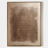 Large Brown and Beige Minimalist Textured Painting Wabi Sabi Art Brown Beige Minimalist Wall Art