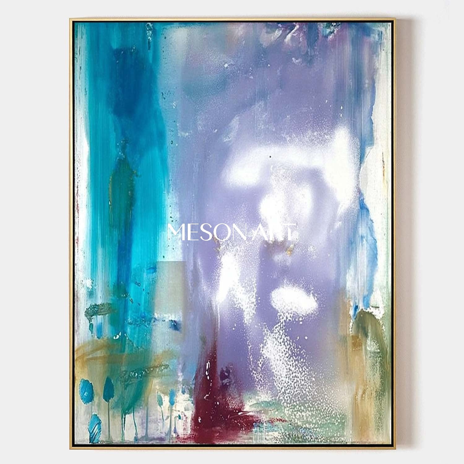 Bathroom Light Blue Abstract Wall Art Blue Abstract Paintings for Sale
