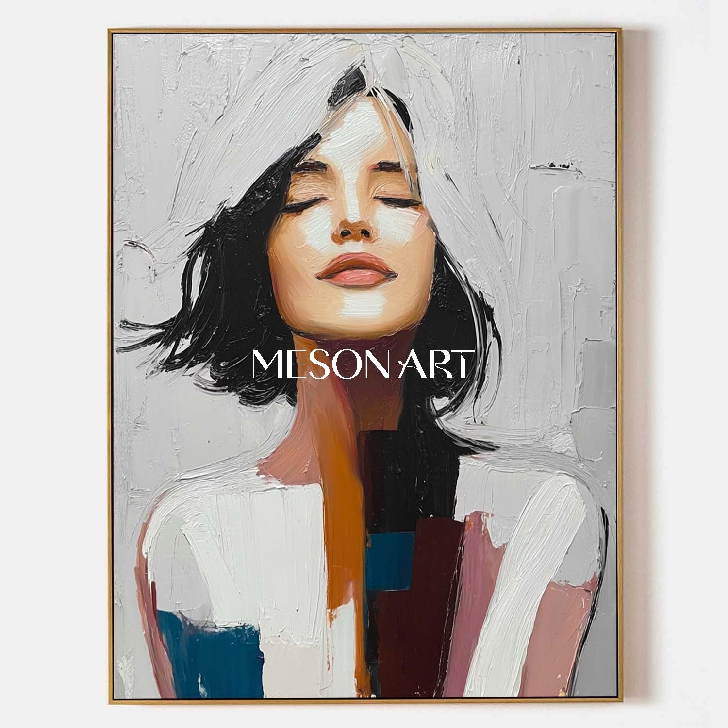 Buy Surreal Lady Portrait – Thoughtful Conceptual Art by Mesonart