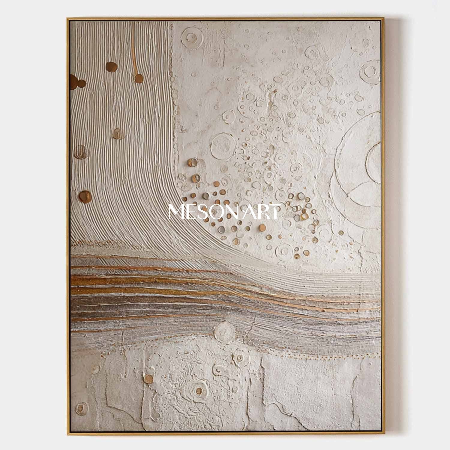 Boho Wall Art – Eclectic Handmade Art Canvas for Modern Living Room Spaces