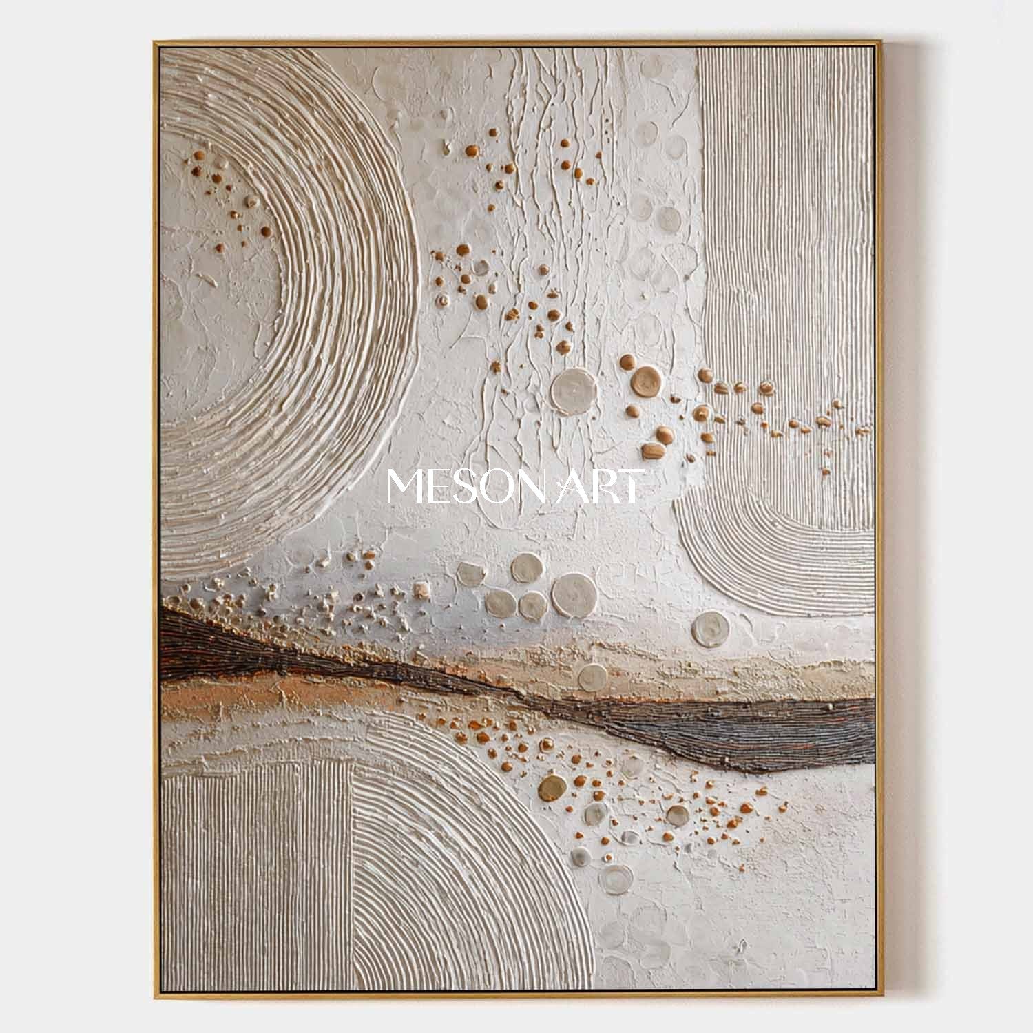 Bohemian Abstract Canvas Art – Large and Colorful Textured Art for Walls