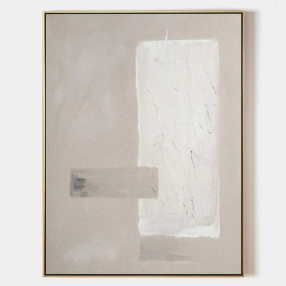 Gray Minimalist Canvas Painting For Sale Gray Textured Abstract Art Wabi Sabi Wall Art
