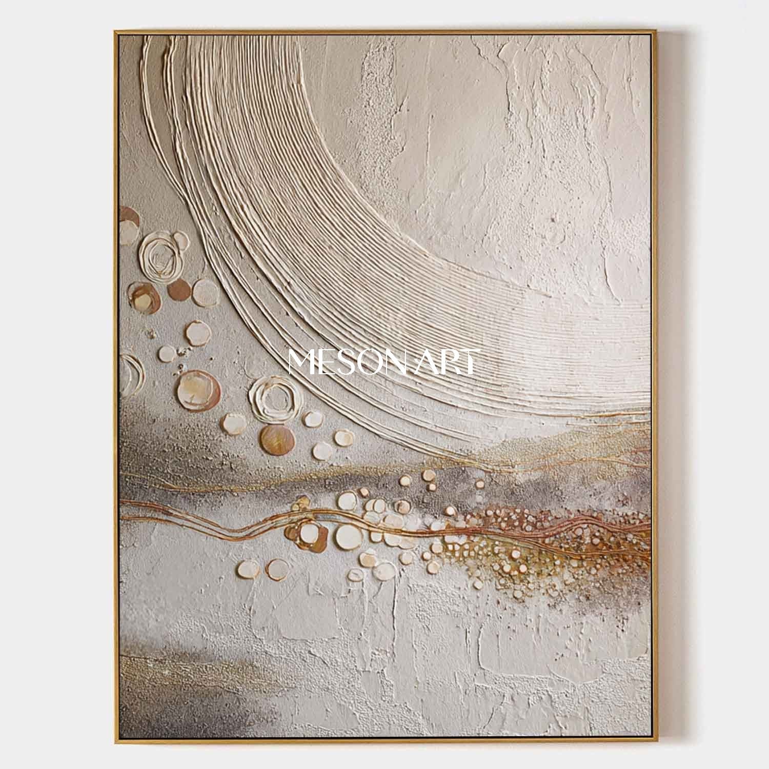 Bohemian Art for Home Decor – Hand-Painted, Textured Canvas for Living Rooms