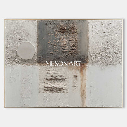 Buy Wabi-Sabi Minimalist Textured Wall Art Large Abstract Grey Canvas