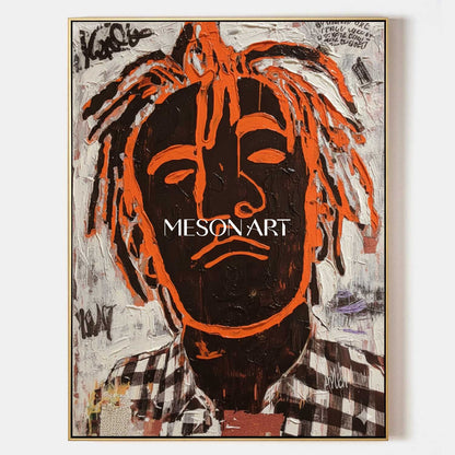Bold Neo-Street Expressionist Portrait Painting Street Art Pop Canvas