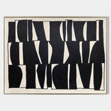 3D Large Black and White Texture Abstract Canvas Painting Wabi Sabi Art Minimalist Wall Art