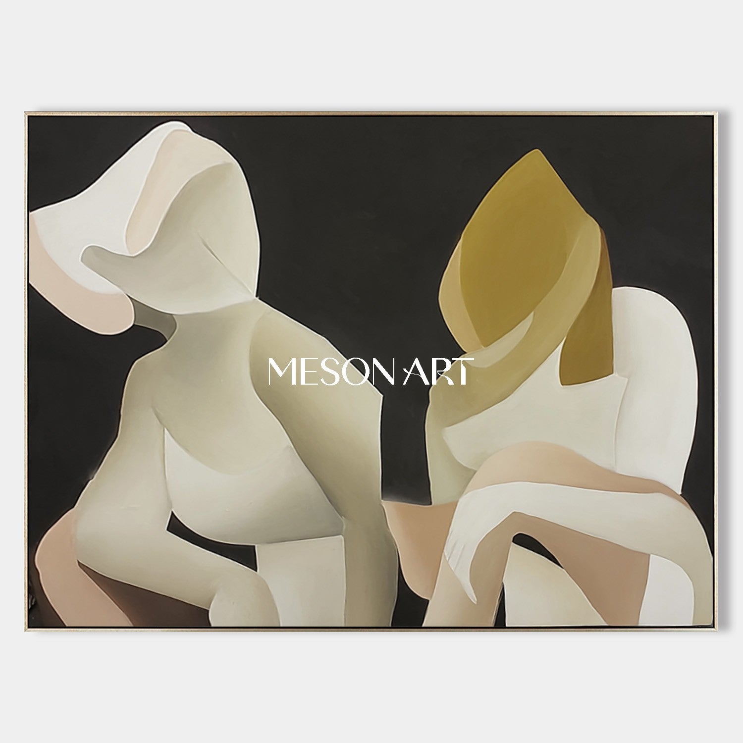 Buy Modern Minimalist Abstract Oil Painting for Living Room or Office