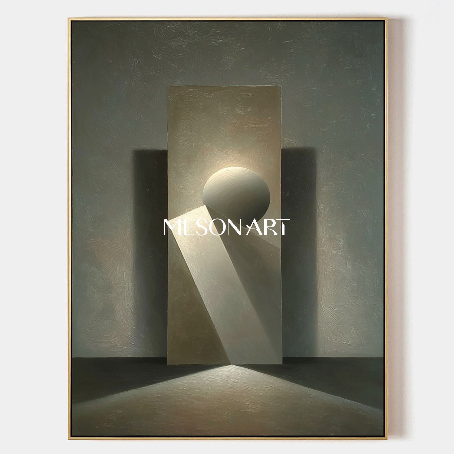 Original Abstract Minimalist Canvas Art Bedroom Framed Office Wall Art