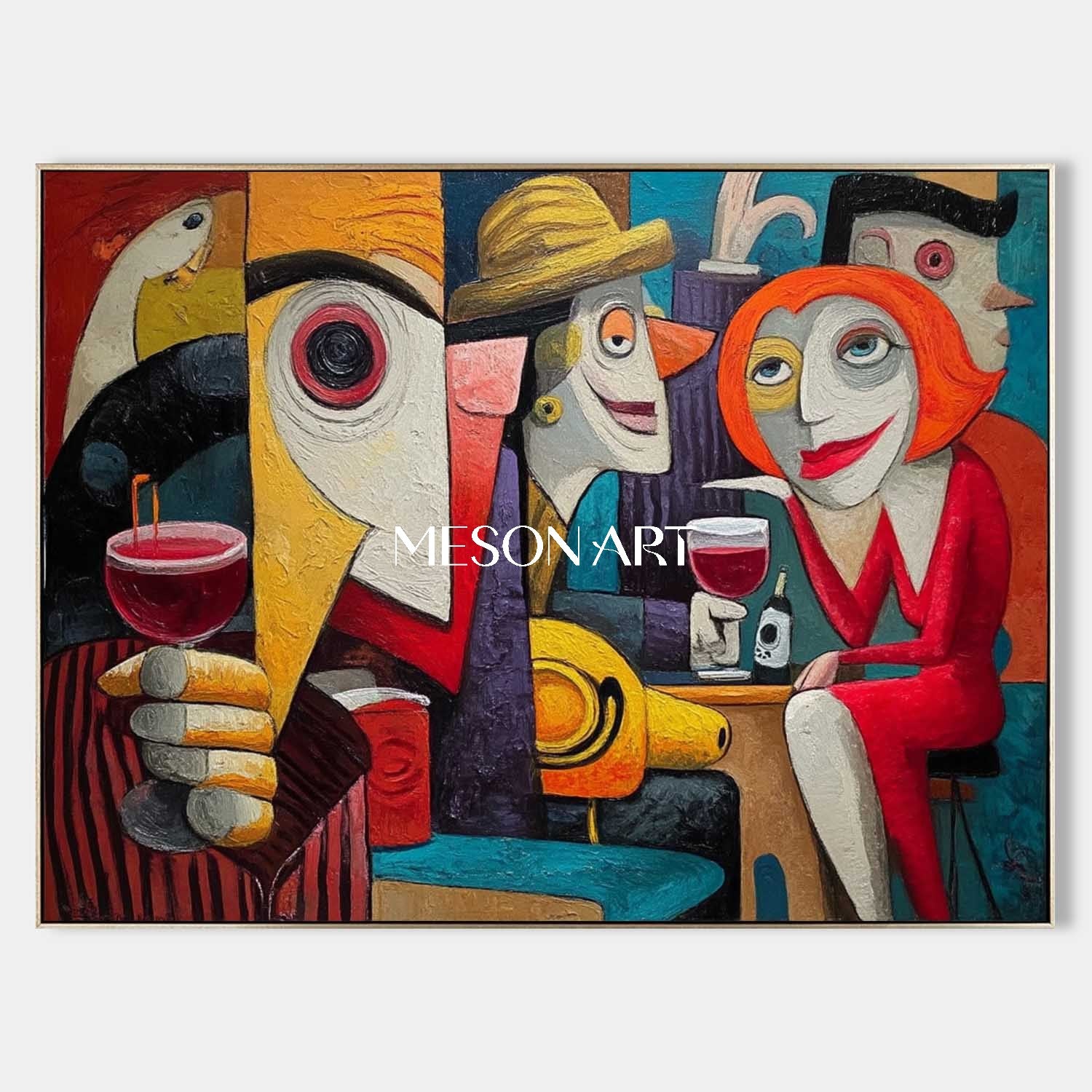 Colorful Pop Art Abstract Painting for Sale Online with Free Shipping