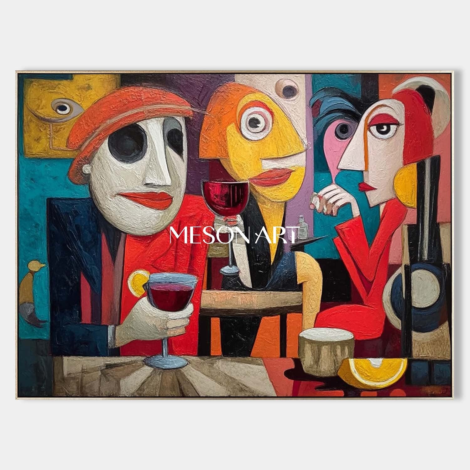 Shop Big Pop Art Abstract Painting for Entryway or Hallway Wall Decor