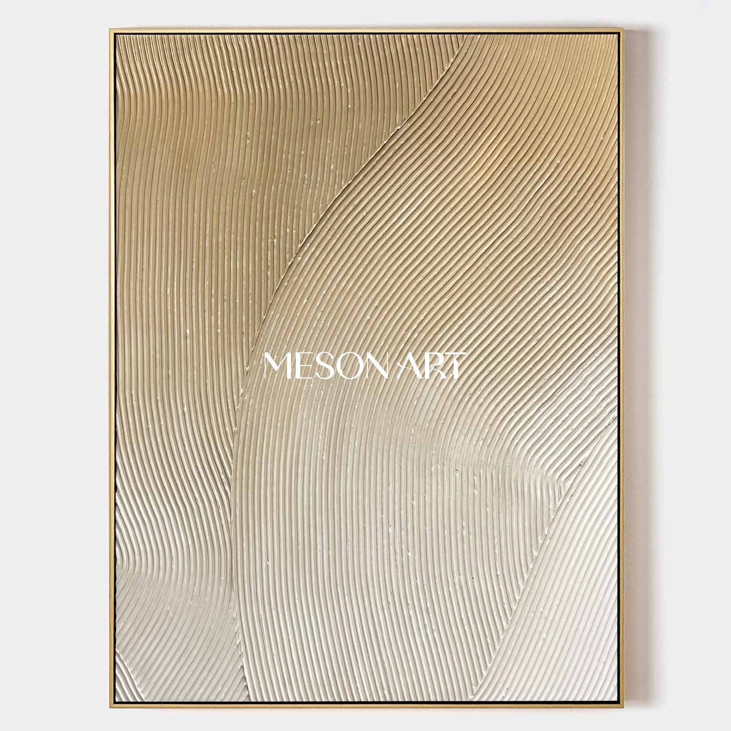 Buy Wabi Sabi Plaster Textured Painting Neutral Modern Minimal Canvas