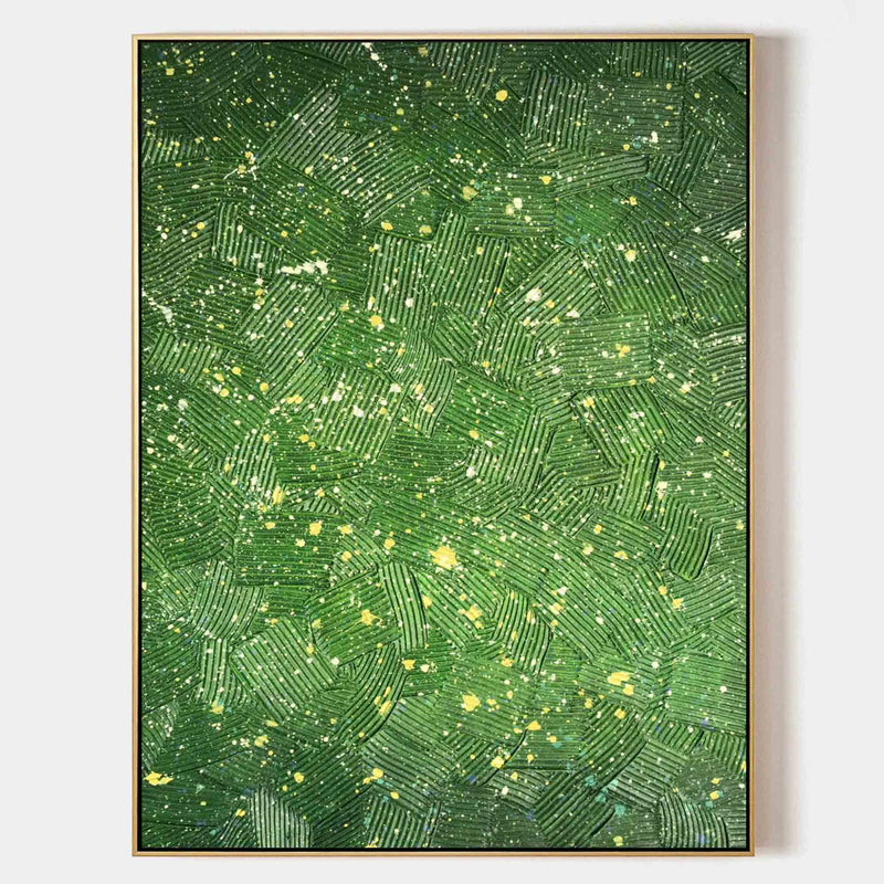 Green Textured Abstract Canvas Painting Green Textured Wall Art Green Abstract Art On Canvas