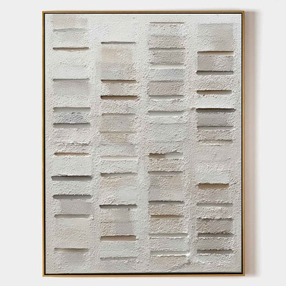 3D Grayish White Abstract Canvas Art Grayish White Texture Painting Grayish White Wall Art Decor