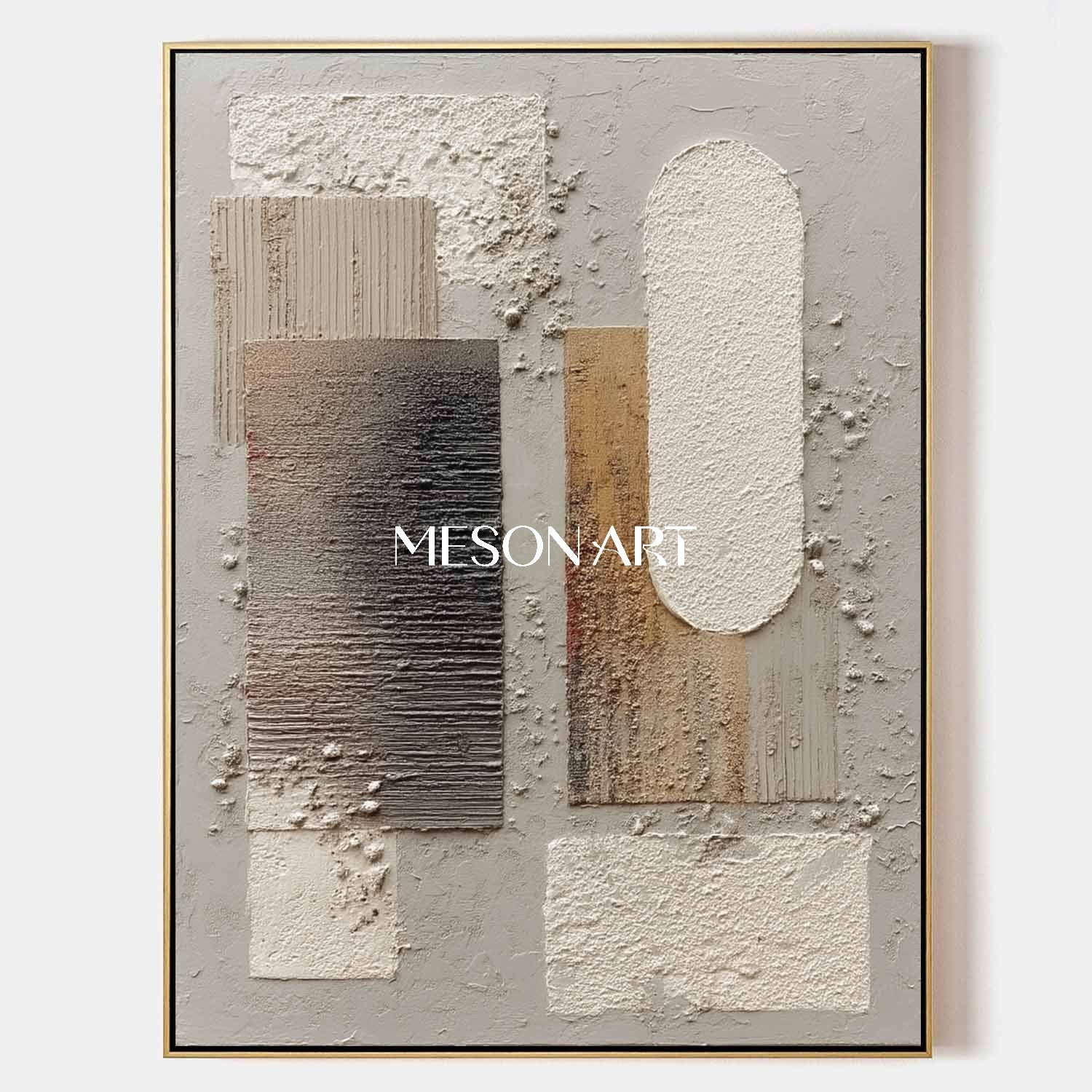 Buy Modern Textured Abstract Art Subtle Earth Tones Canvas Wall Decor