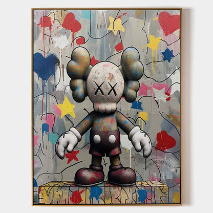 Kaws Art Canvas for Sale Kaws Canvas Wall Art Kaws Oil Painting Kaws Graffiti Street Art