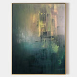 Black and Gold Abstract Canvas Painting Wabi-Sabi Wall Art Black and Gold Minimalism Abstract Art