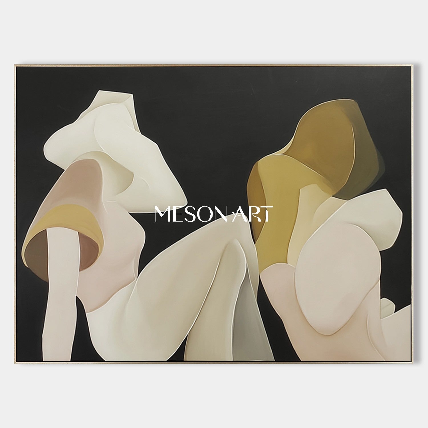 Order Big Original Minimalist Art with Nude Tones for Office or Lounge