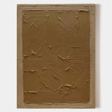 Brown abstract art on canvas Brown textured painting Brown minimalist wall art Wabi-sabi wall decor