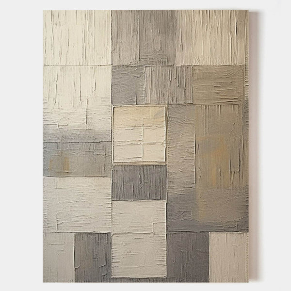 Beige and Brown Minimalist Abstract Art Minimalist Textured Wall Art Beige and Brown Canvas Painting