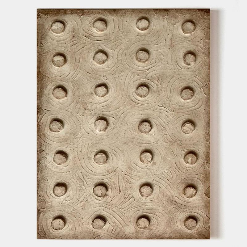 3D Brown Textured Abstract Painting Wabi Sabi Wall Art Wabi Sabi Paintings Brown Textured Canvas Art
