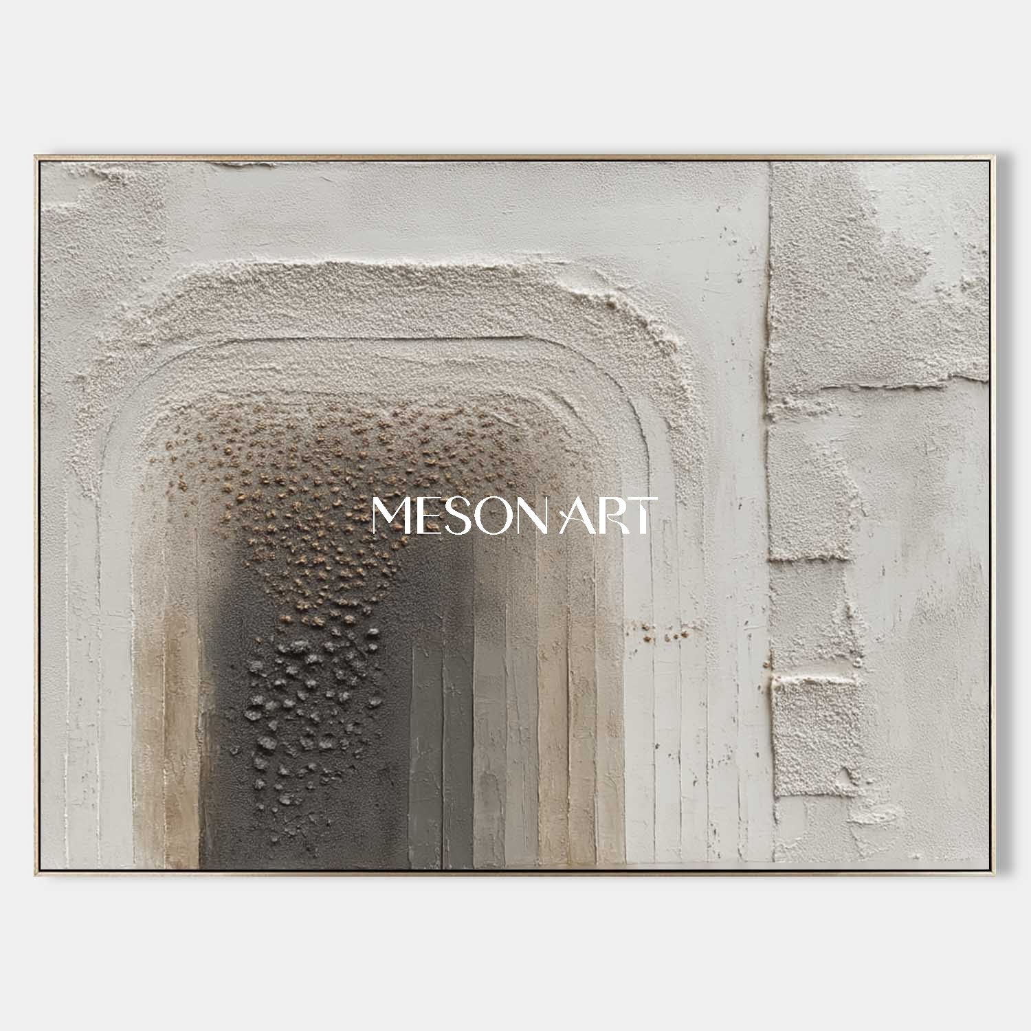 Wabi-Sabi Textured Wall Art Minimalist Handmade Painting Living Room