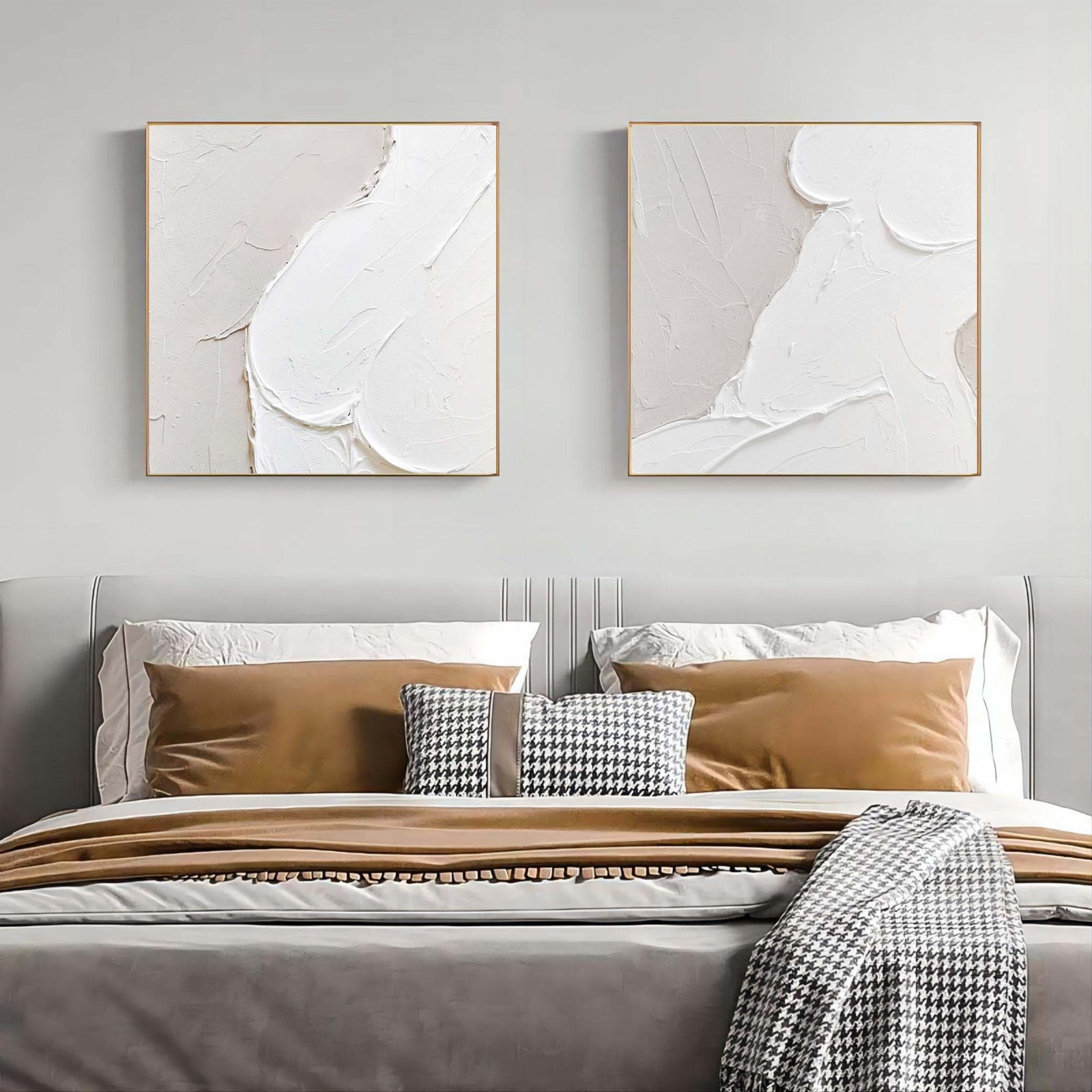 White Abstract Nude Painting Set Of 2 White Textured Abstract Art white-abstract-nude-painting-set-of-2-white-textured-abstract-art