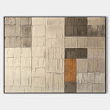 Large Earthy And Brown Minimalist Wall Art Earthy Abstract Art On Canvas Modern Wabi Sabi Art