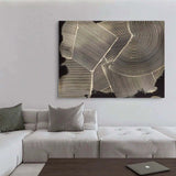 Black and White Textured Abstract Art Wabi Sabi Wall Decor Black and White Minimalist Wall Paintings