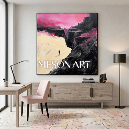 Colorful Pop Art Painting With Geometric Shapes For Modern Living Room Decor