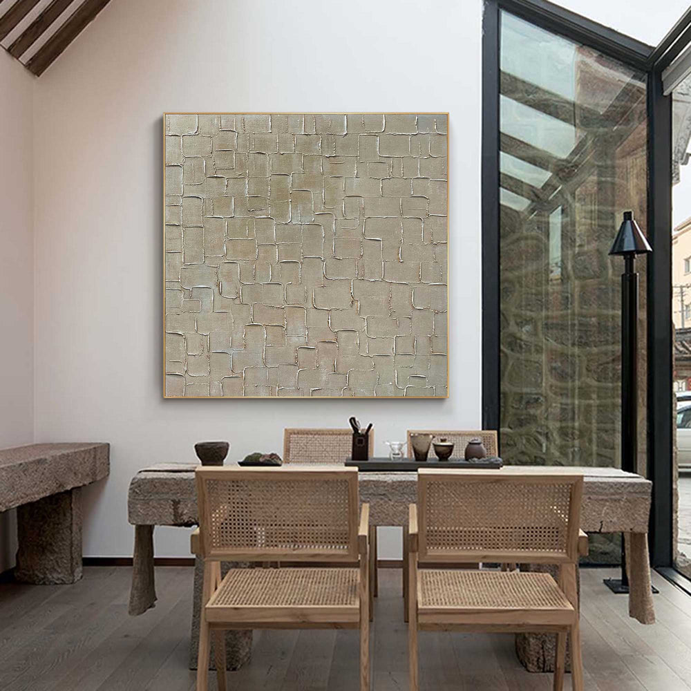 Brown Textured Abstract Art Canvas For Sale Wabi Sabi Wall Decor Art ...