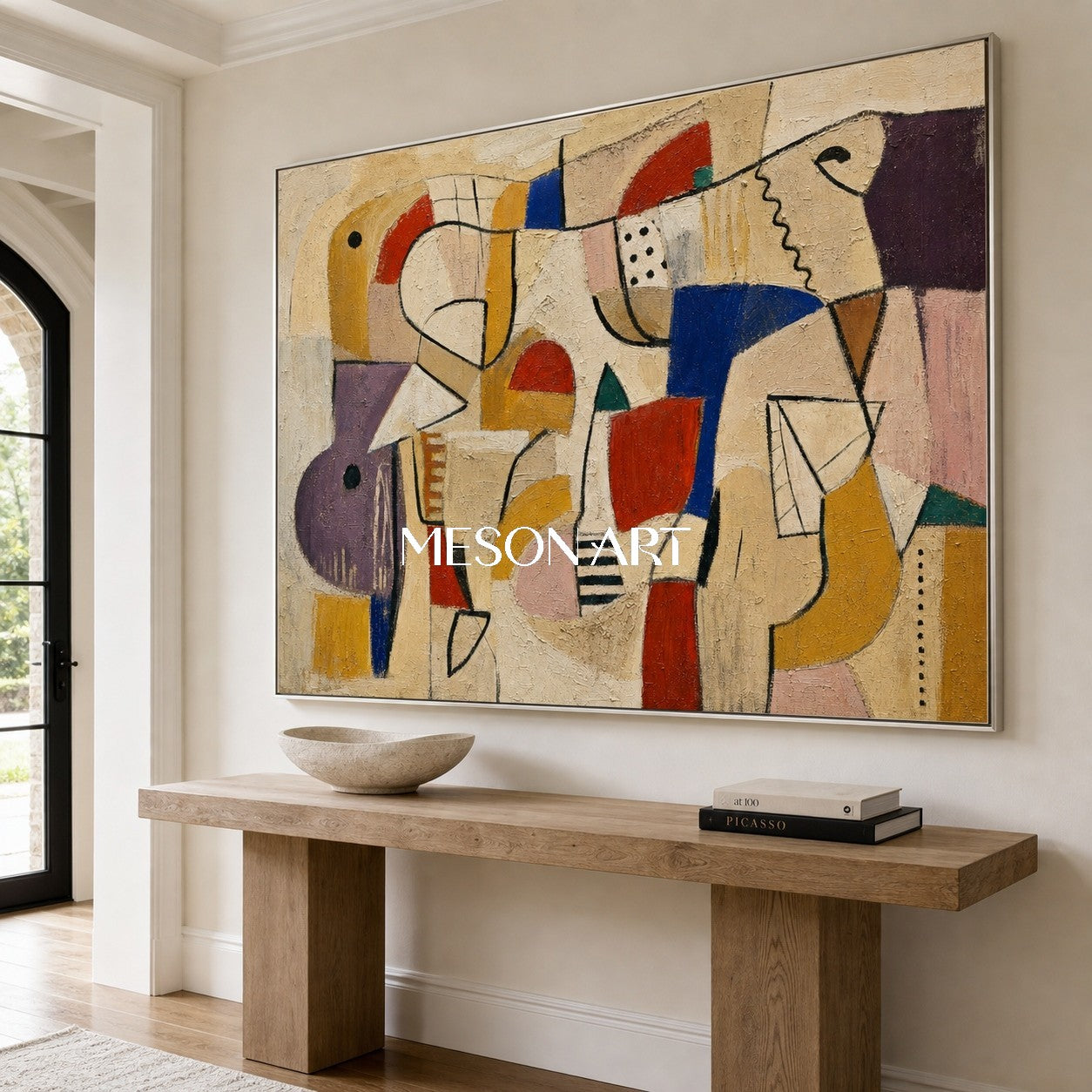 Original Abstract Expressionist Painting With Textured Canvas For Modern Home Decor