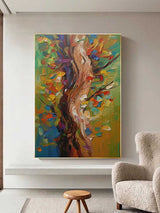 Colorful Abstract Art Canvas Thick Abstract Oil Painting Texture Abstract Painting Modern Wall Decor