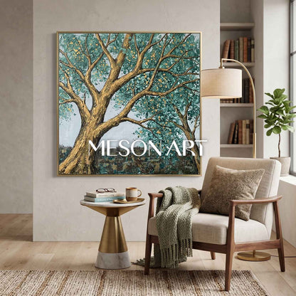 Contemporary Cubist Abstract Painting With Geometric Shapes And Neutral Tones For Modern Home Decor
