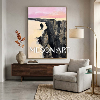 Colorful Pop Art Painting With Geometric Shapes For Modern Living Room Decor