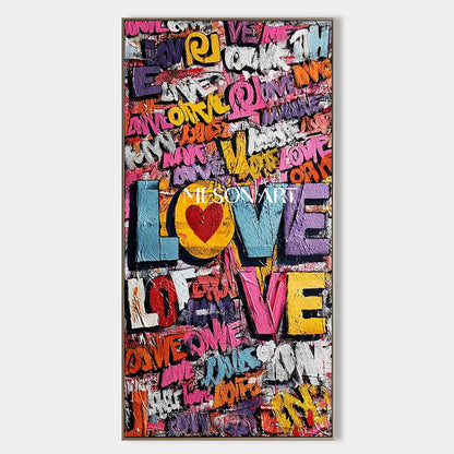 Large LOVE wall art decoration New house decoration ideas Valentine's Day LOVE art gifts