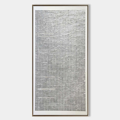 Oversized Black and White Canvas Painting Black and White Textured Abstract Art Wabi Sabi Wall Art