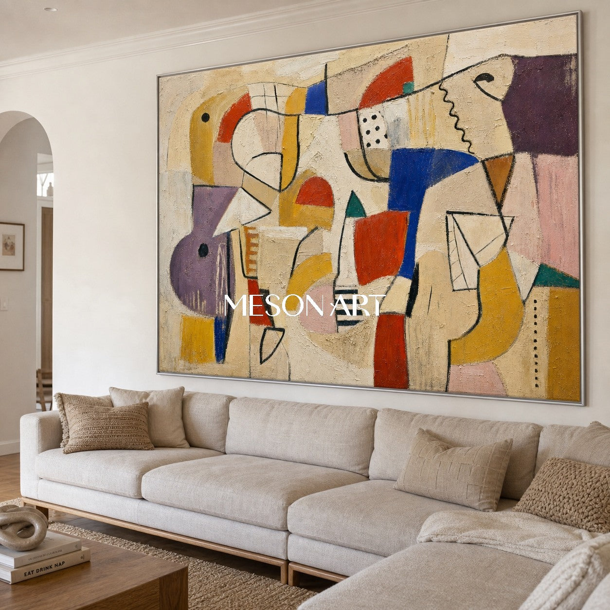 Original Abstract Expressionist Painting With Textured Canvas For Modern Home Decor