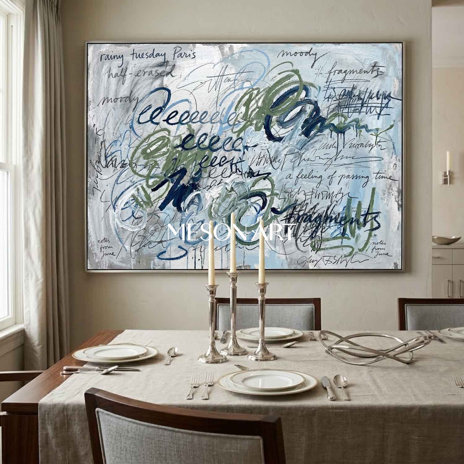 Commission Handmade Painting Luxury Office Graffiti Art Above Couch