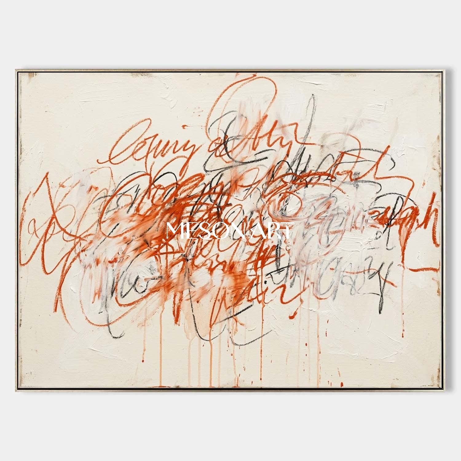 Original Terracotta Abstract Painting Large Textured Art Living Room