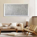 Large Black and White Texture Painting  Black and White Canvas Art Black and White Textured Wall Art