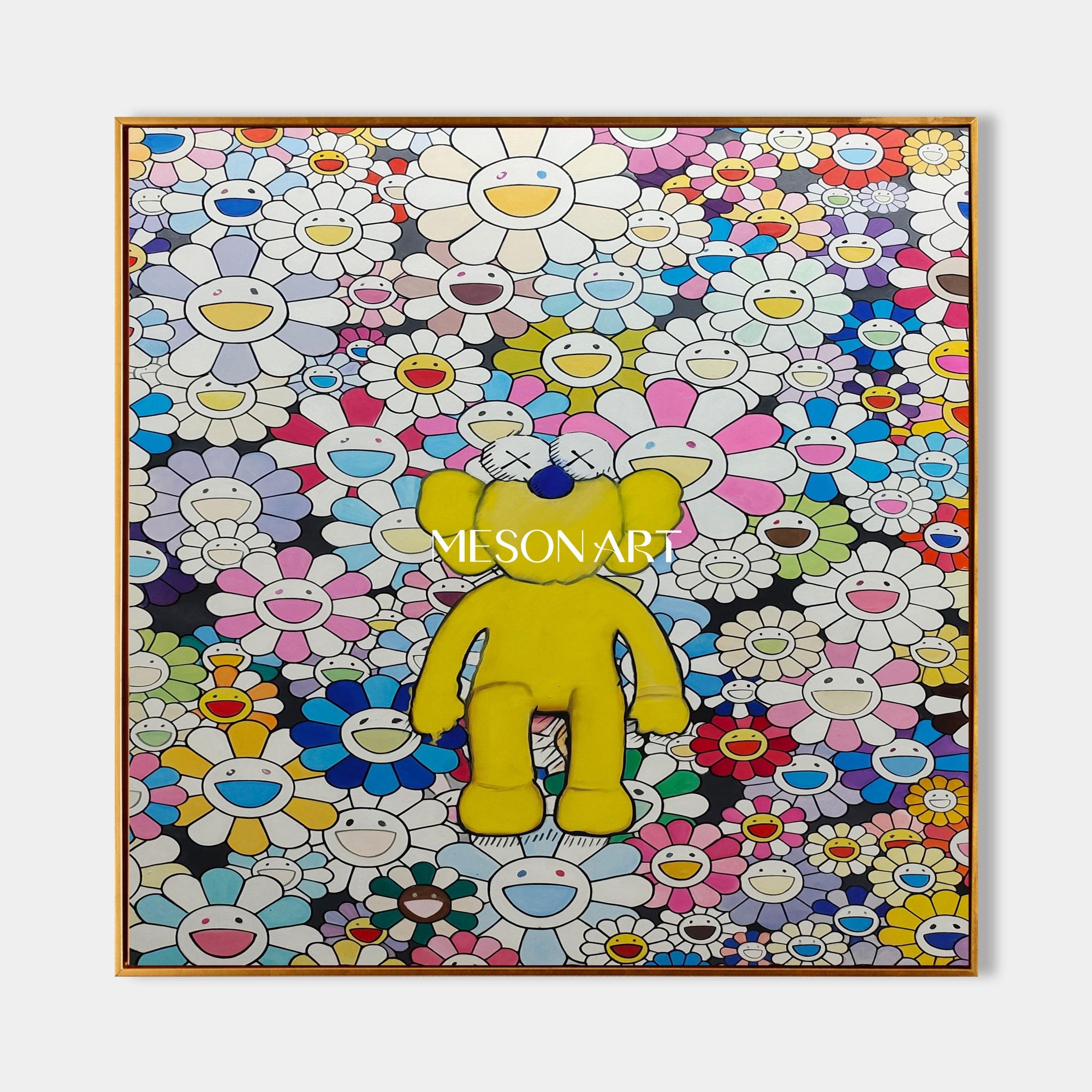 Large Kaws Pop Canvas Art Kaws Abstract Art for Sale Kaws Wall Art Decor Kaws Paintings