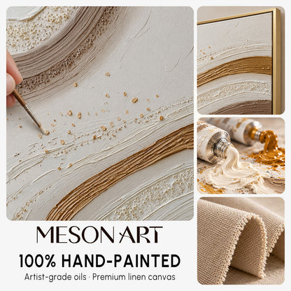 Hand-Painted Boho Canvas Art – Custom Size Options for Your Walls