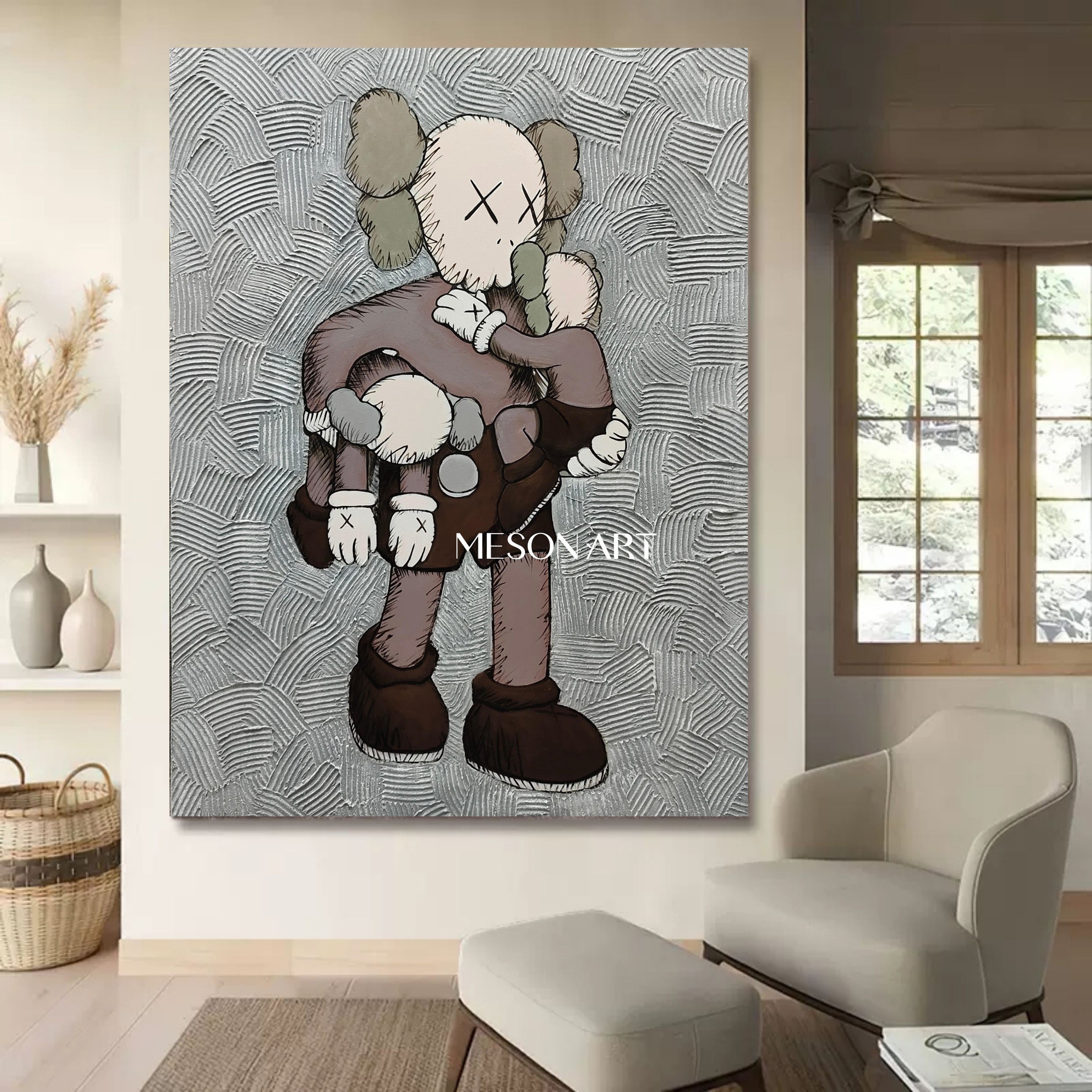 Kaws Pop Art Canvas Art for Sale Kaws Abstract Art Kaws Wall Art Decor Kaws Paintings