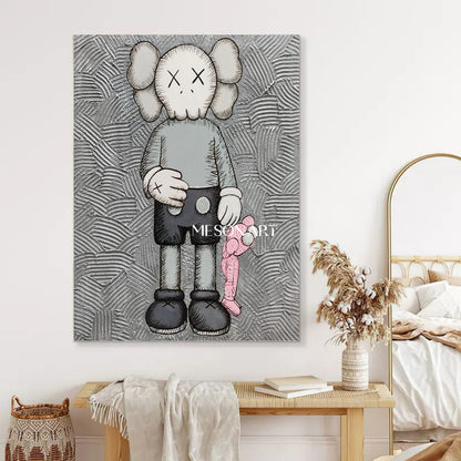 Kaws pop art for sale Kaws abstract canvas art Kaws wall art decor Kaws paintings