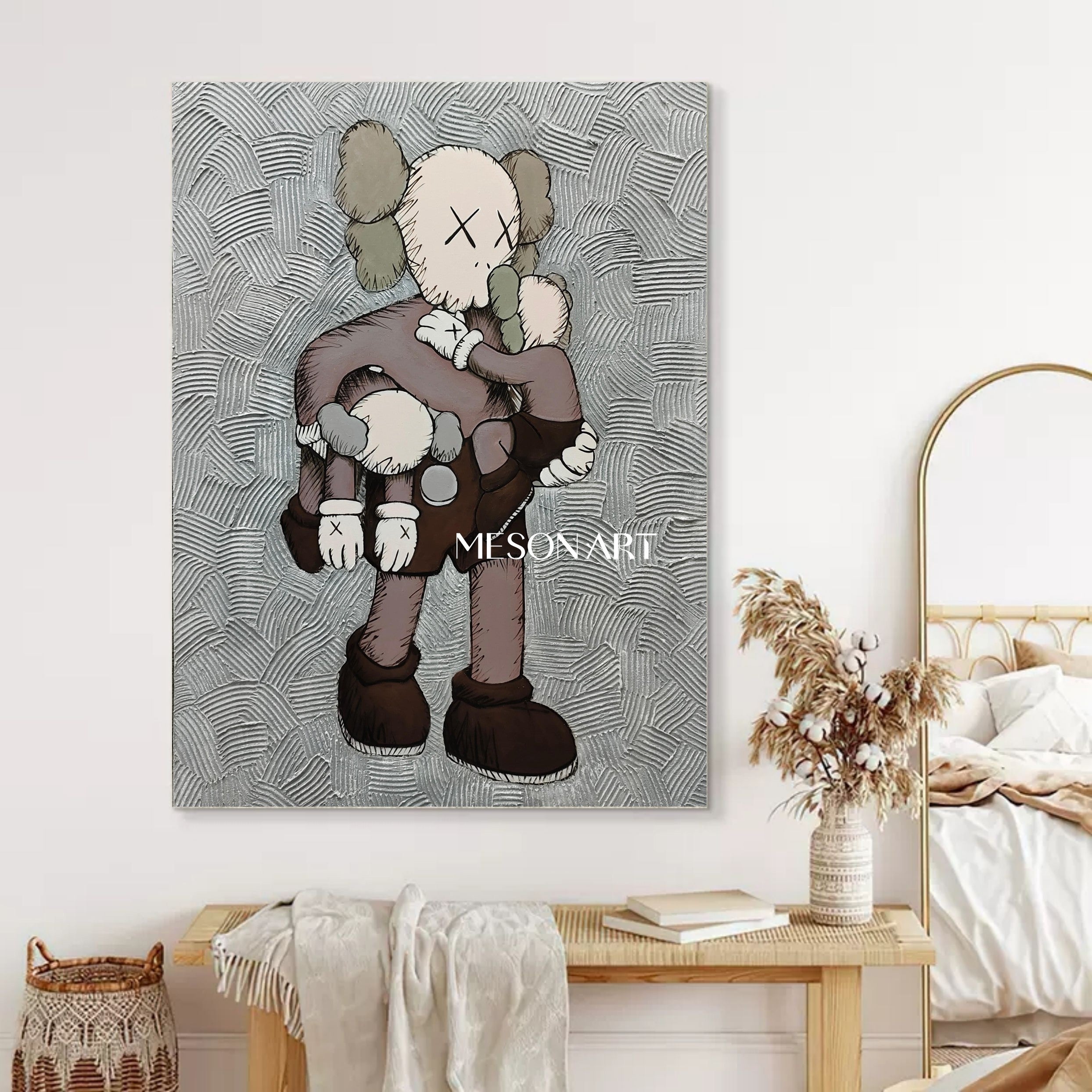 Kaws Pop Art Canvas Art for Sale Kaws Abstract Art Kaws Wall Art Decor Kaws Paintings